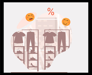 服装促销优惠展示图