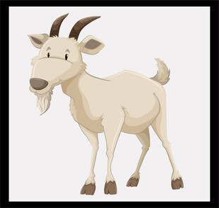 可爱卡通山羊形象展示