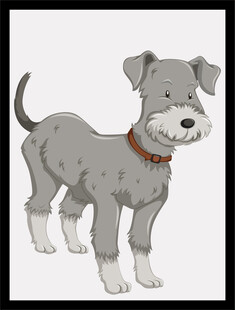 可爱斑点小狗站立姿态