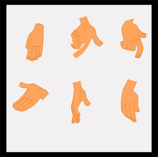 多样手势图案展示