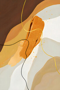 抽象线条构成的艺术画面