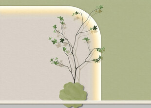 简约绿植装饰花瓶摆件