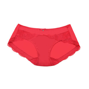 红色蕾丝女士内裤