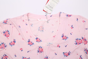 粉色碎花女士上衣