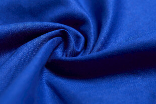 蓝色柔软布料纹理特写