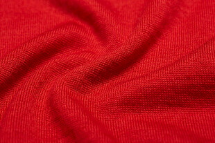 红色柔软织物纹理特写