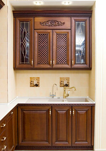 实木厨房橱柜优雅设计