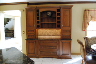 复古实木餐边柜展示