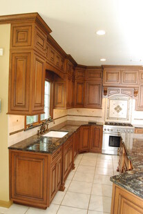 木质豪华厨房室内景象