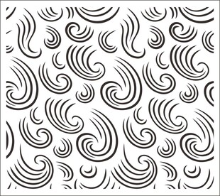 黑白旋涡花纹图案设计