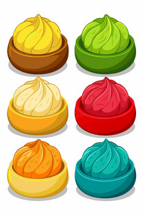 多彩美味奶油小蛋糕