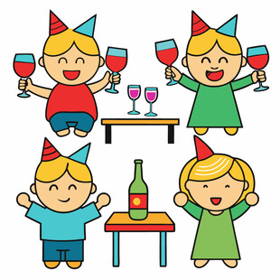 儿童欢乐派对场景