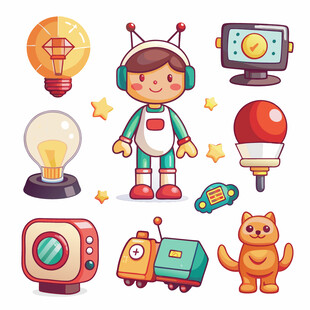 可爱宇航员与科技小物