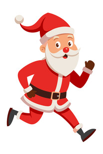 奔跑的圣诞老人
