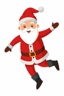 跳跃的圣诞老人