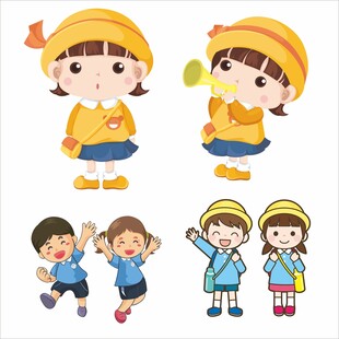 可爱卡通儿童形象集合