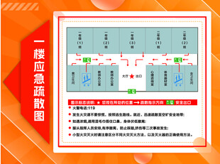 一层应急疏散图