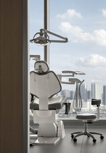 现代牙科诊疗室设备场景