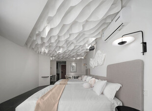 现代简约风卧室天花板设计