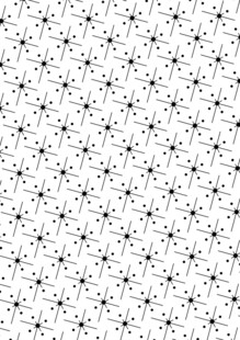 黑白星点几何无缝图案