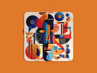 趣味贴纸样机图片