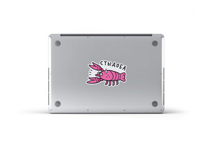 趣味贴纸样机图片