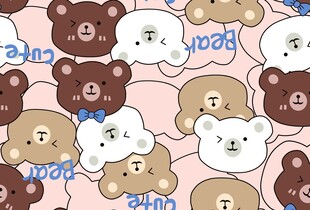 可爱小熊图案背景