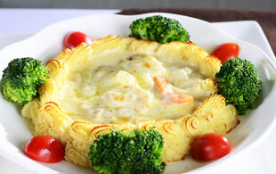 虾仁西兰花鸡蛋饼