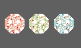 多彩八边形花纹图案设计