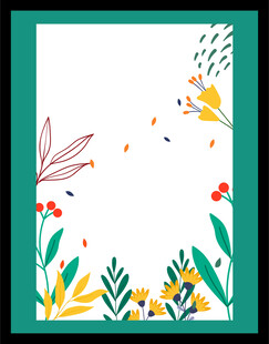 花卉边框背景图