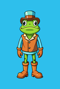 穿西装的青蛙绅士