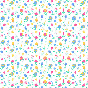 多彩花卉图案背景