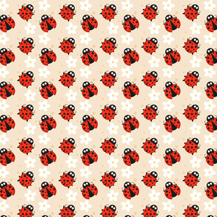 瓢虫图案背景纹理