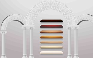 欧式拱门立柱材质展示