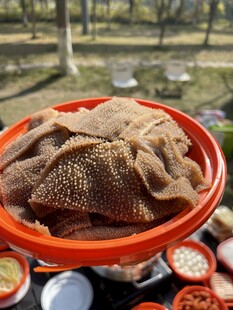 户外火锅涮毛肚等食材