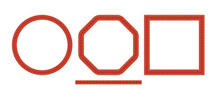 几何图形组合古典画框