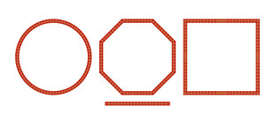 几何图形组合古典画框