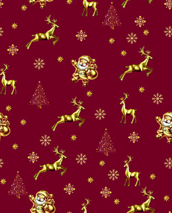 圣诞主题红色花纹图案