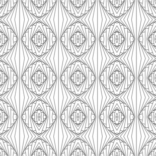 几何线条构成的简约花纹图案