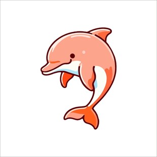 跳跃的可爱海豚