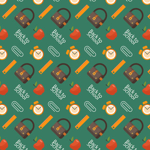 厨房元素无缝图案背景