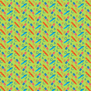 多彩清新植物图案背景