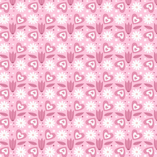 粉色花卉几何图案背景