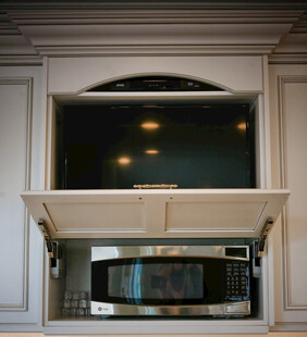 嵌入式微波炉橱柜设计