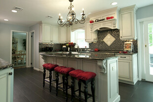 现代时尚开放式厨房吧台