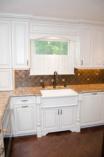 白色简约风格厨房水槽区