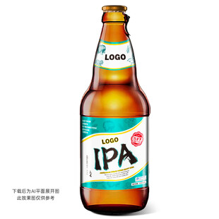 瓶装IPA啤酒展示