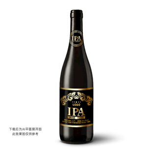 精酿IPA啤酒标签设计