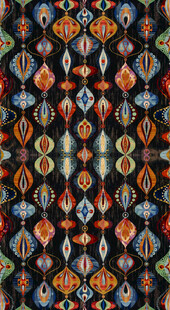 民族风几何图案织物纹理