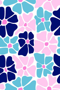 清新花卉图案背景